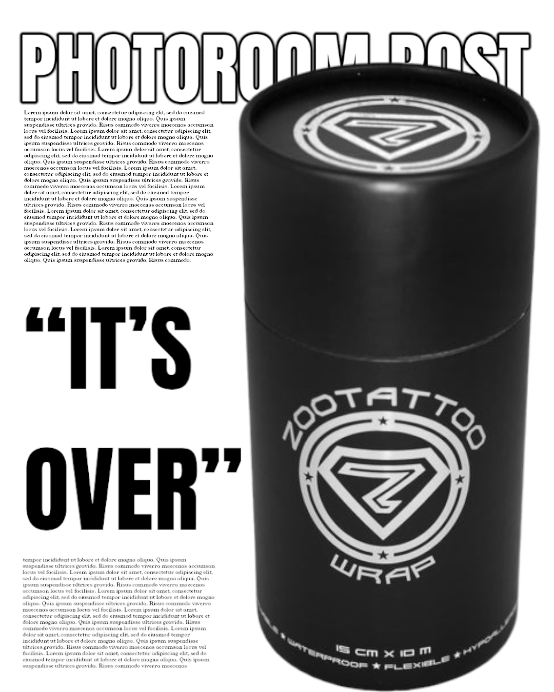 What is Z Wrap adhesive tattoo bandage? Is it over for the competition?